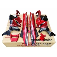 COVERSET HLY YAMAHA 125ZR MERAH SKALA DADA HITAM
