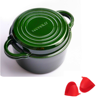 Dual-purpose cast iron enamel pot European style pot multi-purpose pot non-stick pot. Enamel cast ir