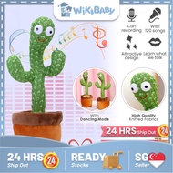Dancing Cactus | Electric Talking Cactus Plush Toy | Dancing &amp; Singing | Illuminated Record | Funny Early Education Toys | Wikibaby