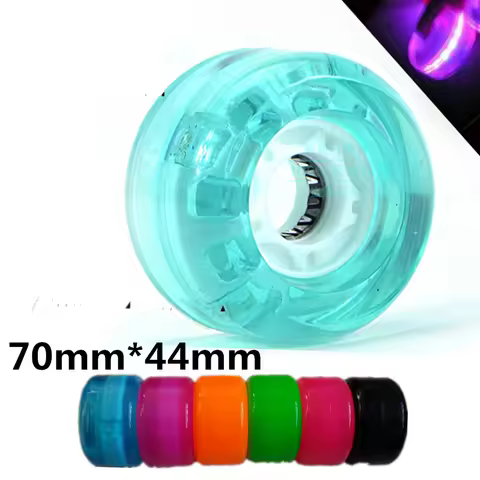 Drift board LED flash wheel for skateboard 608 bearing 70mmX44mm 85A road skate board wheels