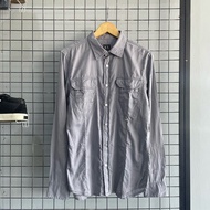 KEMEJA Armani Exchange Double Pocket Shirt in grey / Armani Exchange Shirt