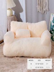 豪華貓狗床沙發冬季溫暖貓窩寵物床,舒適絨毛幼犬床床墊寵物用品【適用於體重小於25磅的寵物】