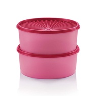 Tupperware 1.8L Deco Canister Pink Set Bekas Kuih Raya Ketak Udara Air Tight Swissroll Kek Cake Stor