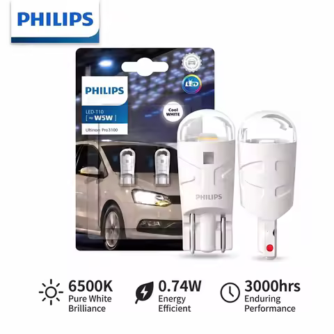 Philips Ultinon Pro3100 LED T10 W5W 6500K Cool White New Style Car Interior/parking Light Turn Signa