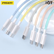 PISEN Cable Charger Type C to C 60W 1M Nylon Braided - DM-TC02