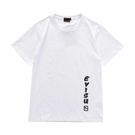 2020 Tide brand new evisu god branch cherry blossom letter print short-sleeved T-shirt men and women