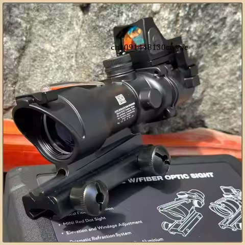 High Quality Adjustable 4x32 Red Dot 1x 4x Scope Red Dot Tactical Scope 20mm Rail Scope for Hunting 