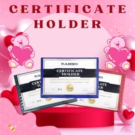 3pcs.Rambo Certificate Holder A4 size;210mm x297mm