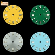 CAUSIXBDO Watch Dial Face, Aluminum alloy Colorful Green Luminous Dial, Easy Direct Install Luminous