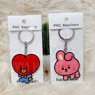 GANTUNGAN BTS Baby Keychain Flat Rubber KPOP BTS Baby Ring Keychain