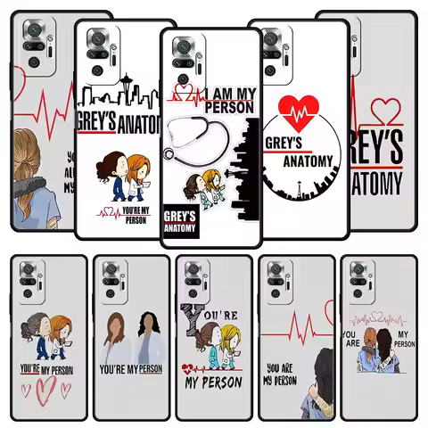 Phone Case For Xiaomi Redmi Note 14 13 12 5G 11 10 Pro Plus 4G 9S 9 14C 13C 12C 10C 9C 9A Cover Grey