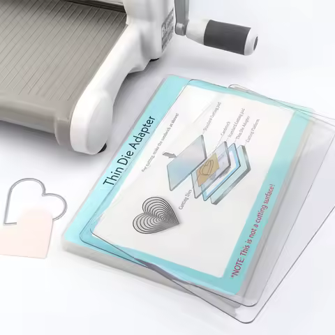 Thin Die Adapter for Die Cutting Machine PC Plastic 22.8x15.4cm Standard Adapter Pad Use With Platfo