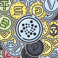 HP 100PCS Cute Cryptocurrency Flat Stickers Aesthetic Stickers Waterproof Stickers Adhesive Stickers