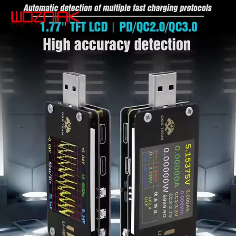 OSS U18 USB Voltage and Current Test Meter High-Precision Multifunctional Fast Charging Tester PD/QC
