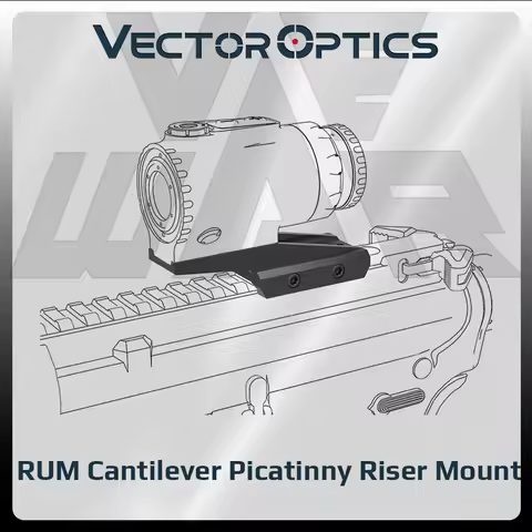 Vector Optics Rum Cantilever Picatinny Riser Mount for Vector Optics Paragon Prism, Maverick and Scr