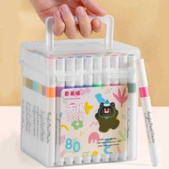 24/48/60 Colors Acrylic Marker With Handheld Plastic Box Kids Diy Graffiti Pen for Stone Phone Case 