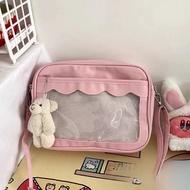 Túi Đeo Chéo Vai Dễ Thương Trong Suốt Phong Cách Nhật Bản Túi Đựng Đồ Hội Họa Anime Túi Đựng Đồ JK T