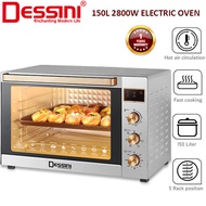 DESSINI 150L 2800W Electric Oven | Oven Elektrik Besar | Convection | Rotisserie | Official Store