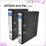 Option Arch File 3 Inch w Index Divider / Ring File / Documents File Folder / Fail Kulit Keras