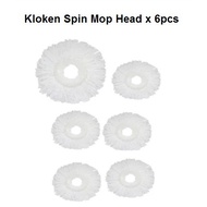 Kloken Spin Mop Head x 6pcs