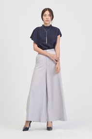 Hamburger Studio Side Slit Wide-Leg Pants กางเกงขาบาน( C0012 )