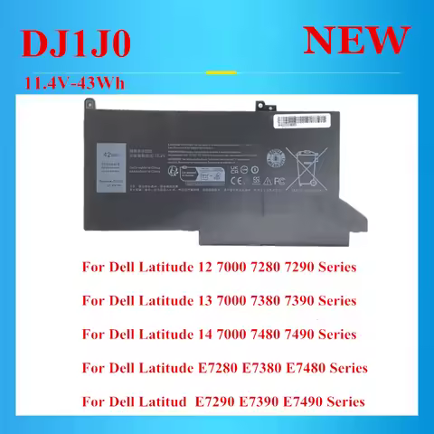 NEW DJ1JO DJ1J0 battery For Dell Latitude E7280 E7380 E7480 E7290 E7390 E7490 12 7000 7280 7290 13 7