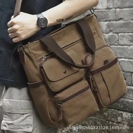 Canva Large Capacity Crossbody Bag Single Shoulder Casual Canva Double Shoulder Bag Motorcycle Equip