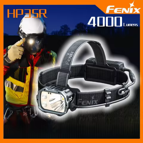 Fenix HP35R Work Headlamp Multiple Sources Searching Rescue 4000 Lumens Type-C Rechargeable Include