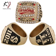 NCAA2011 South Carolina University Fighting Chicken Baseball Champion Ring Men's Ring Manufacturer W