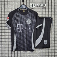 Quần Áo Bóng Đá CLB Bayern Munich Đen 2025 Vải Thun Lạnh Cao Cấp (Có Kèm Hình Thật)