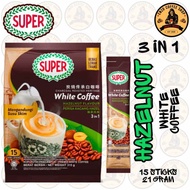 Super - Charcoal White Coffee 3in1 Hazelnut - Instant Coffee Drink