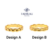 AIHUA Cincin Golden Rope (5G) Cincin Emas 916 Ori