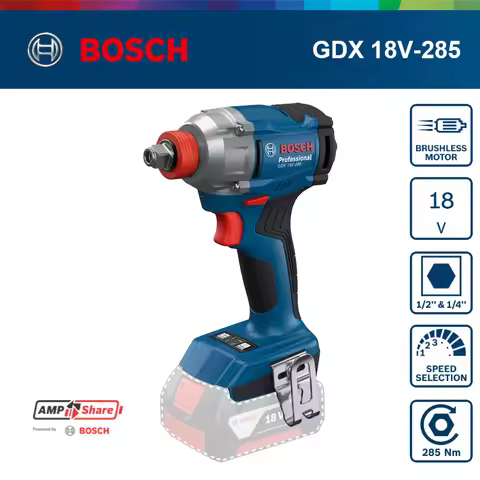 Bosch GDX 18V-285 Cordless Impact Driver/Wrench Bosch Professional Power Tools AmpShare 18V Impact T