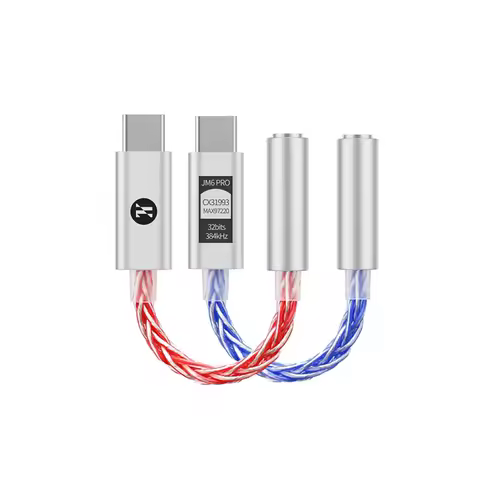 JCALLY JM6 Pro Type-C to 3.5mm Dual DAC CX31993 MAX97220 digital audio portable decoding amp Hifi DA