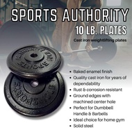 Dumbbells Barbells Plates ( 10 LBS. ) SPORTS AUTHORITY