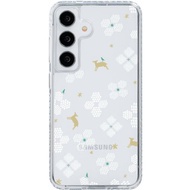 【預購】三星手機殼/Samsung Galaxy S24系列/花開原野/透白