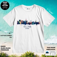 T-SHIRT BY ESTONIA 9 WEAR COUNTRYTAG ASAL COTTON 30S SOUVENIR PREMIUM GIFT