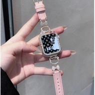 Cute Bling Kitty Strap Case Compatible for i Watch Strap Series10 9 8 7654321 se, ultra 2,Bling Diam
