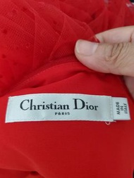 Dior紅色長紗裙二手狀況佳顏色：62423型號：841J50A8810