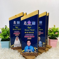 PLAK BONGKAH KAYU PINE DAN ACRYLIC UV PRINTING