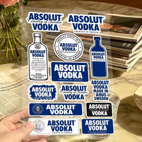 A-Absolut V-Vodka Stickers Moto Sticker Auto Body Bumper Windows Motorcycle Laptop Walls Vinyl Decal
