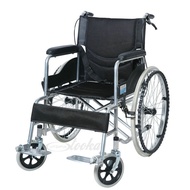 รถเข็นผู้ป่วย รถเข็นคนชรา รถเข็นผู้พิการ Wheelchair วิลแชร์ เหล็กชุบโครเมียม แบบพับได้ ล้อขนาด 23 นิ้ว รุ่น809