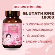 Trắng da GLUTATHIONE 18000mg viên uống trắng da cấp tốc giảm nám mờ thâm nhăn căng bóng tăng sinh lý