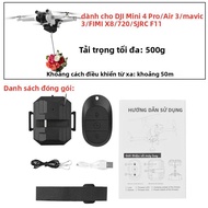 Hệ Thống Airdrop Cho DJI Mini Series 4K/4 Pro/3 Pro - Bộ Dụng Cụ Nâng Mạng Sống Cứu Hộ Mồi Câu Cá Kh