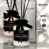 Mscents Reed Diffuser Aromatherapy 150ml Premium, Luxury Quality. Office, Rooms, Bathroom, Gifts.