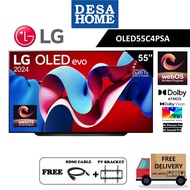 (FOC SHIPPING & GIFTS) LG OLED55C4PSA REPLACE OLED55C3PSA  55" 4K OLED EVO AI SMART TV OLED55C4/55C4