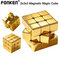 Fonken 3x3x3 Magnetic Magic Cube 3×3 Magnetic Rubik's Cube Professional Speed Puzzle Toy