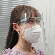 ( face shield)protective plastic transparent face shield with glasses for virus