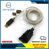 DTECH 6 Feet Serial Cable USB to DB9 RS232 Port Adapter