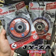 scotch brite 3M XT PRO 3M ขนาด 4" ใบขัดสี จานลอกสี ใบขัดสนิม ขัดสนิม ลูกขัดลอกสี ลูกขัดสนิม